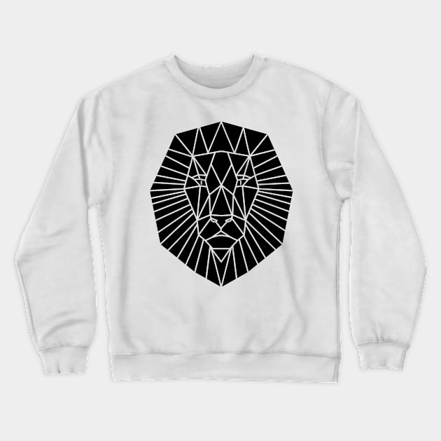 GEOMETRIC Animal Lion Head. Crewneck Sweatshirt by SartorisArt1